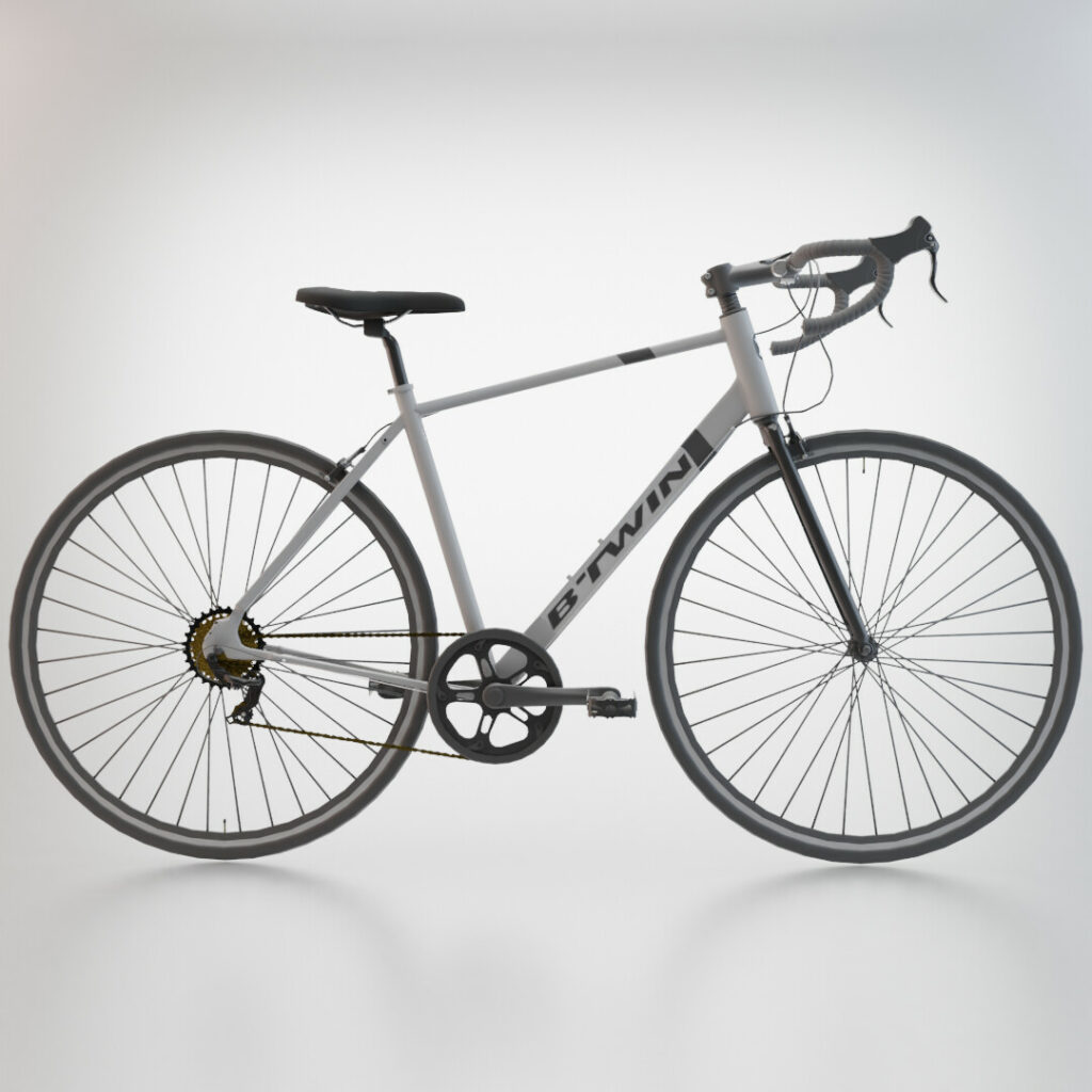 Gambar Sepeda B'Twin 100 Road Bike, bersepeda, sepeda, sepeda hybrid, rekomendasi, rekomendasi sepeda, kawajo, pigijo,