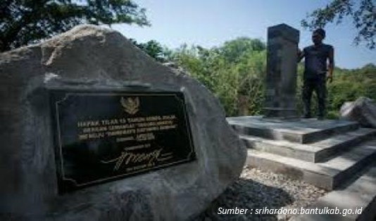 Monumen Gempa di Sekitar Desa Wisata Potrobayan Bantul Jogja