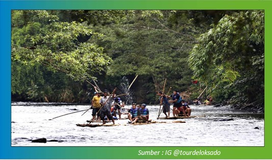 Bamboo rafting dan pemandian air panas Tanuhi, 