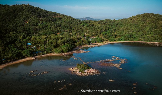 Lokasi Pulau Simping di Singkawang