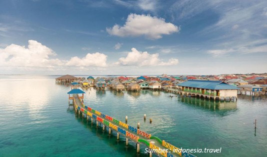 Kampung Bajo Mola di Pulau Wangi wangi