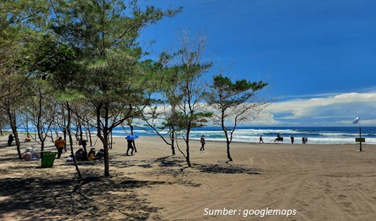 aktivitas wisata pantai cemara Cidaun