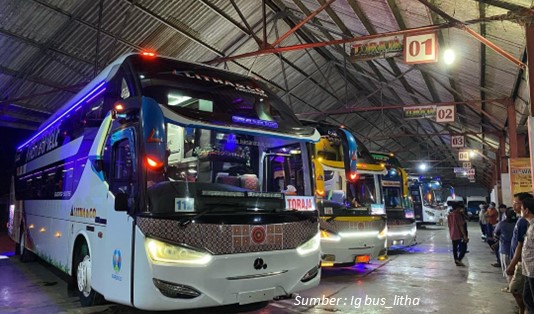 PO Litha & Co Sleeper Bus Makassar Mamuju