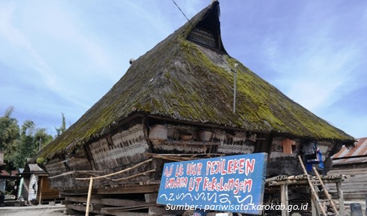 Rumah Siwaluh Jabu di Desa Wisata Dokan