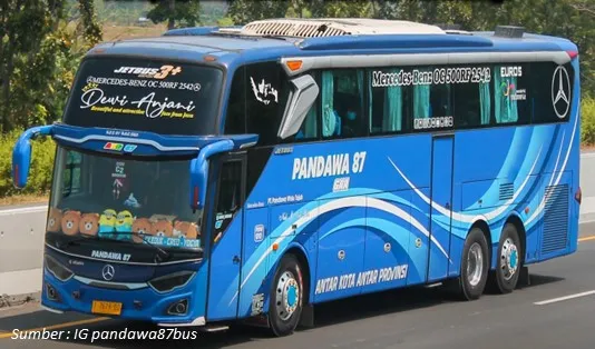 Biaya Sewa Bus Pandawa 87, sleeper bus pariwisata